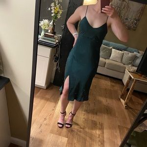 Dark Green Midi Dress from Hello Molly!